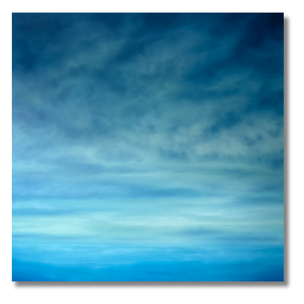 A double horizon || 100x100cm